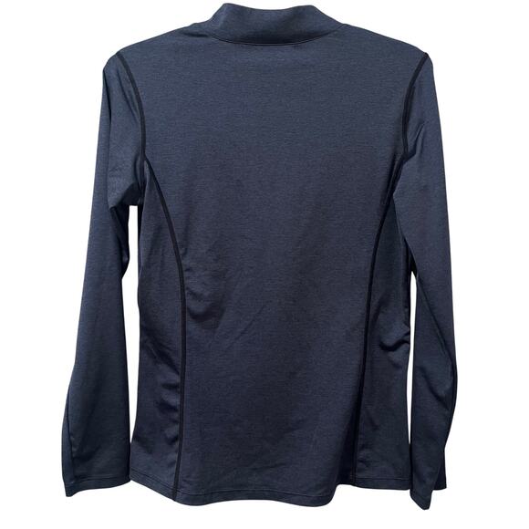 *3-Pack* Cadmus Women's Compression Quarter Zip Pullover Top Navy Blue Medium - Picture 5 of 8